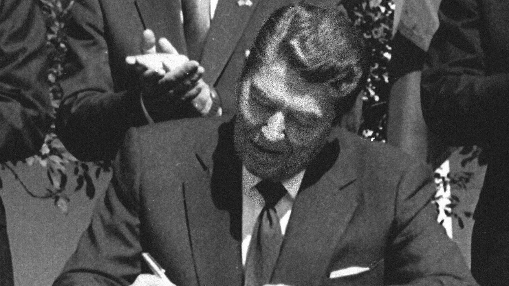 Trump says Canadian ad misstated Reagan's views on tariffs. Here are the facts and context